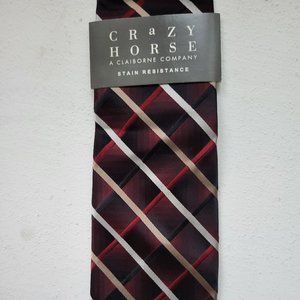 Vintage Crazy Horse Silk Tie Stain Resistant